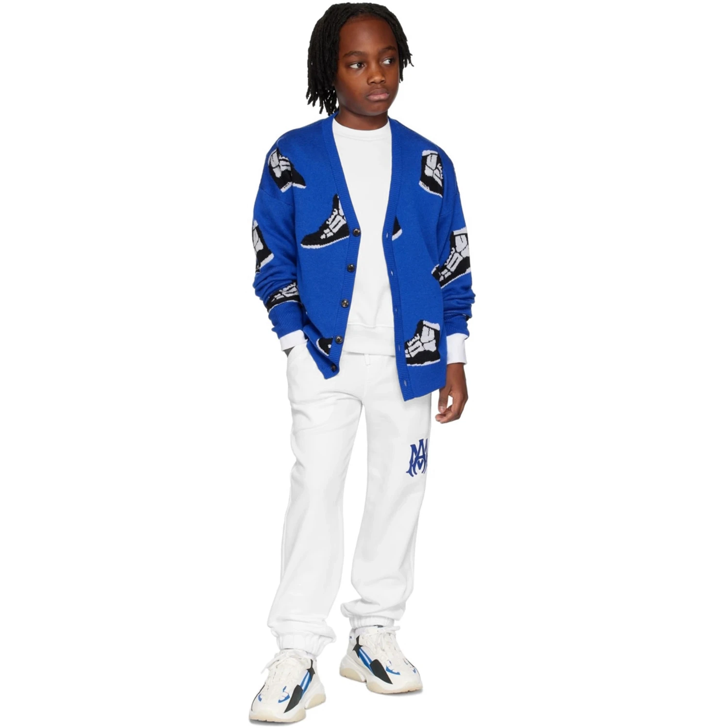 Amiri Kids MA Core Logo White Sweatpants 3 Amiri Kids MA Core Logo White Sweatpants - Image 3