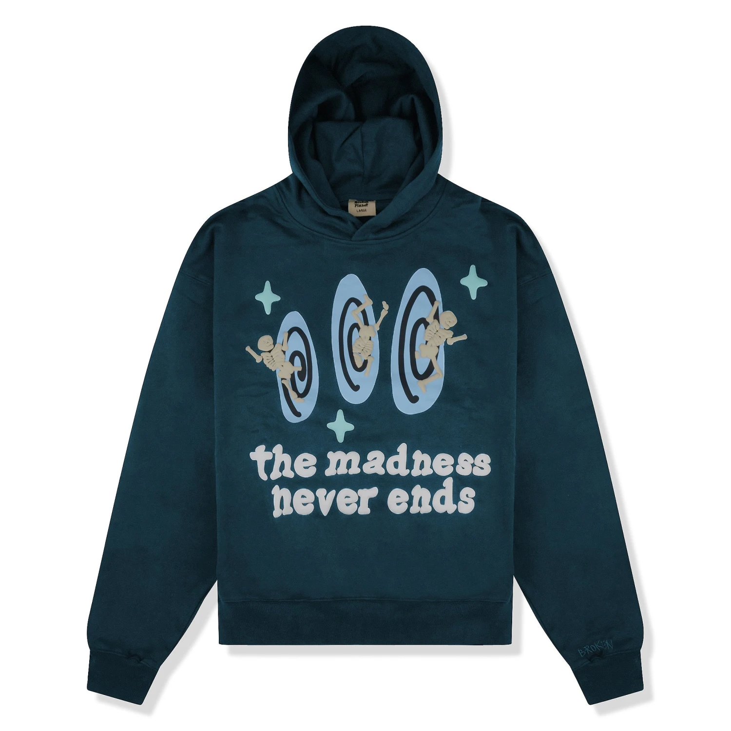 Broken Planet The Madness Never Ends Navy Hoodie 1 Broken Planet The Madness Never Ends Navy Hoodie