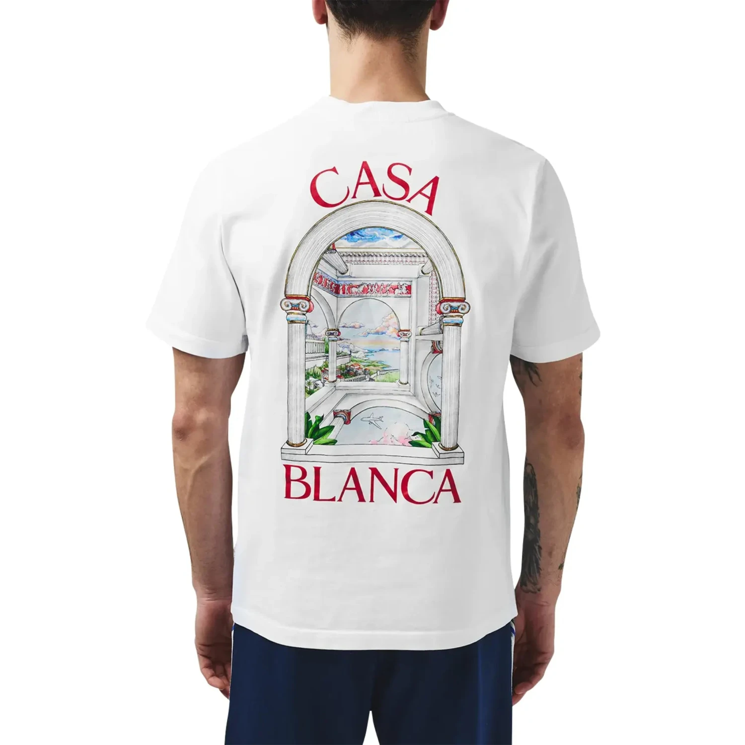 Casablanca Le Passage White T Shirt 2 Casablanca Le Passage White T Shirt - Image 2