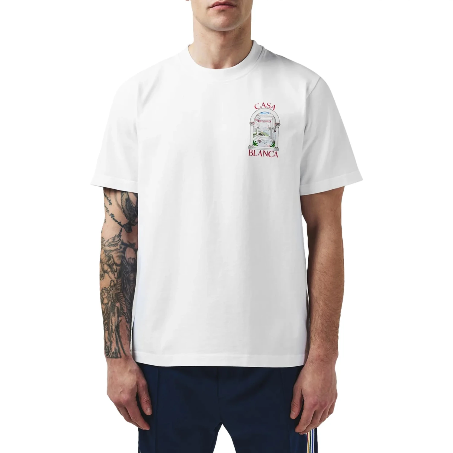 Casablanca Le Passage White T Shirt 3 Casablanca Le Passage White T Shirt - Image 3