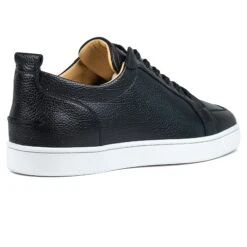 Christian Louboutin Rantulow Flat Grain Black Sneaker -Creps Lockers Christian Louboutin Rantulow Flat Black Grain Back