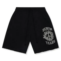 Denim Tears Denim University Black Sweat Shorts