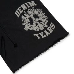 Denim Tears Denim University Black Sweat Shorts 9 Denim Tears Denim University Black Sweat Shorts -Creps Lockers Denim Tears Denim University Black Sweat Shorts leg