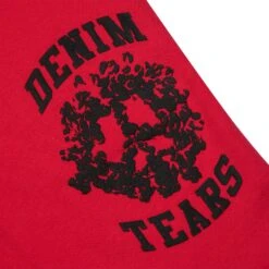 Denim Tears Denim University Red Sweat Shorts 8 Denim Tears Denim University Red Sweat Shorts -Creps Lockers Denim Tears Denim University Sweat Shorts patch