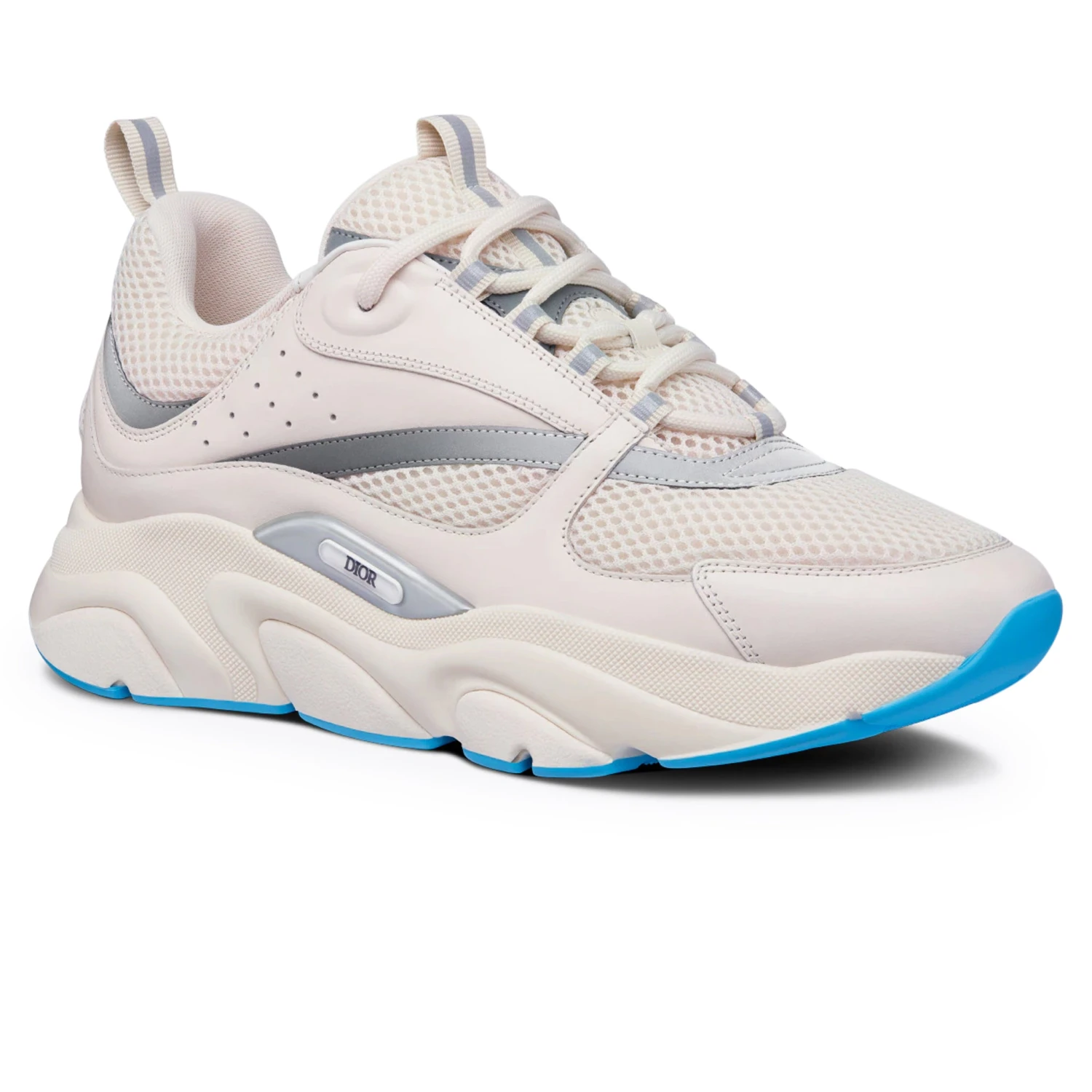 Dior B22 Cream Blue Calfskin Trainer 2 Dior B22 Cream Blue Calfskin Trainer - Image 2