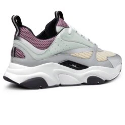 Dior B22 Cream Lavender Calfskin Trainer -Creps Lockers Dior B22 Cream Lavender Calfskin Trainer Crepslocker Back