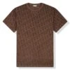 Dior Oblique Towelling Brown T Shirt