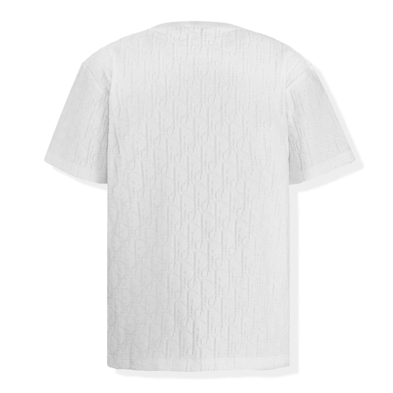 Dior Oblique Towelling White T Shirt 2 Dior Oblique Towelling White T Shirt - Image 2