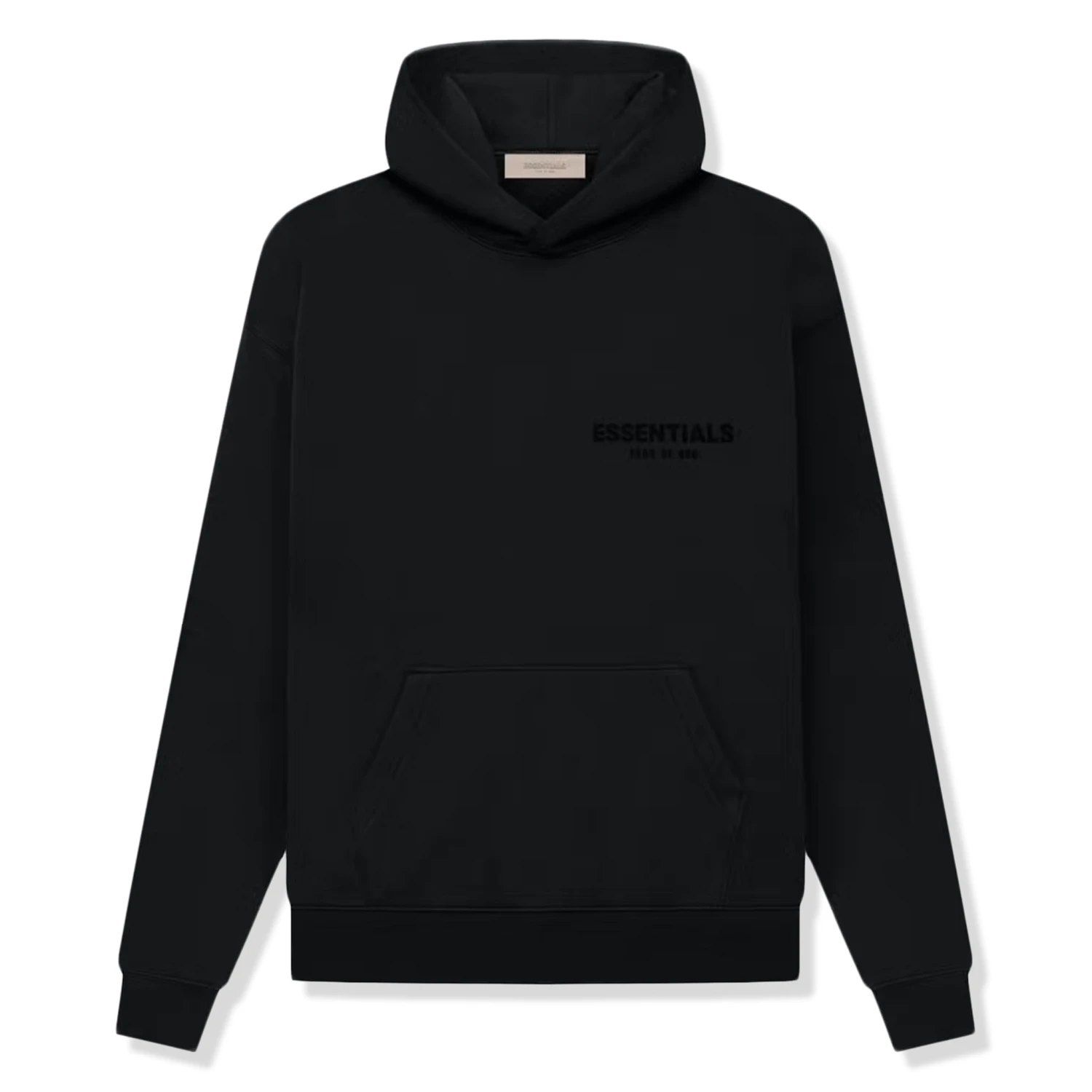 Fear Of God Essentials Black Hoodie (SS22) 1 Fear Of God Essentials Black Hoodie (SS22)