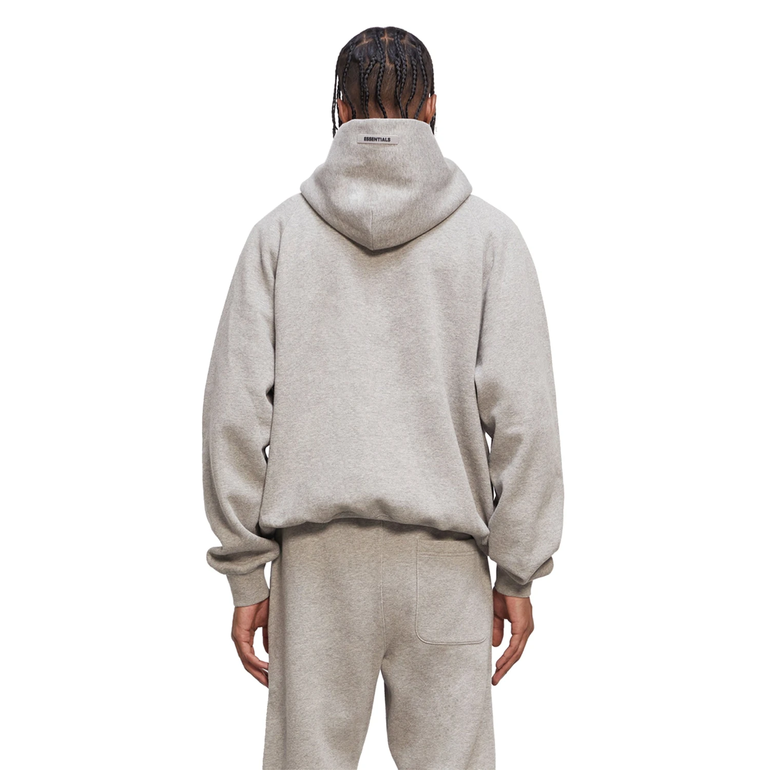 Fear Of God Essentials Heather Oatmeal Hoodie 2 Fear Of God Essentials Heather Oatmeal Hoodie - Image 2