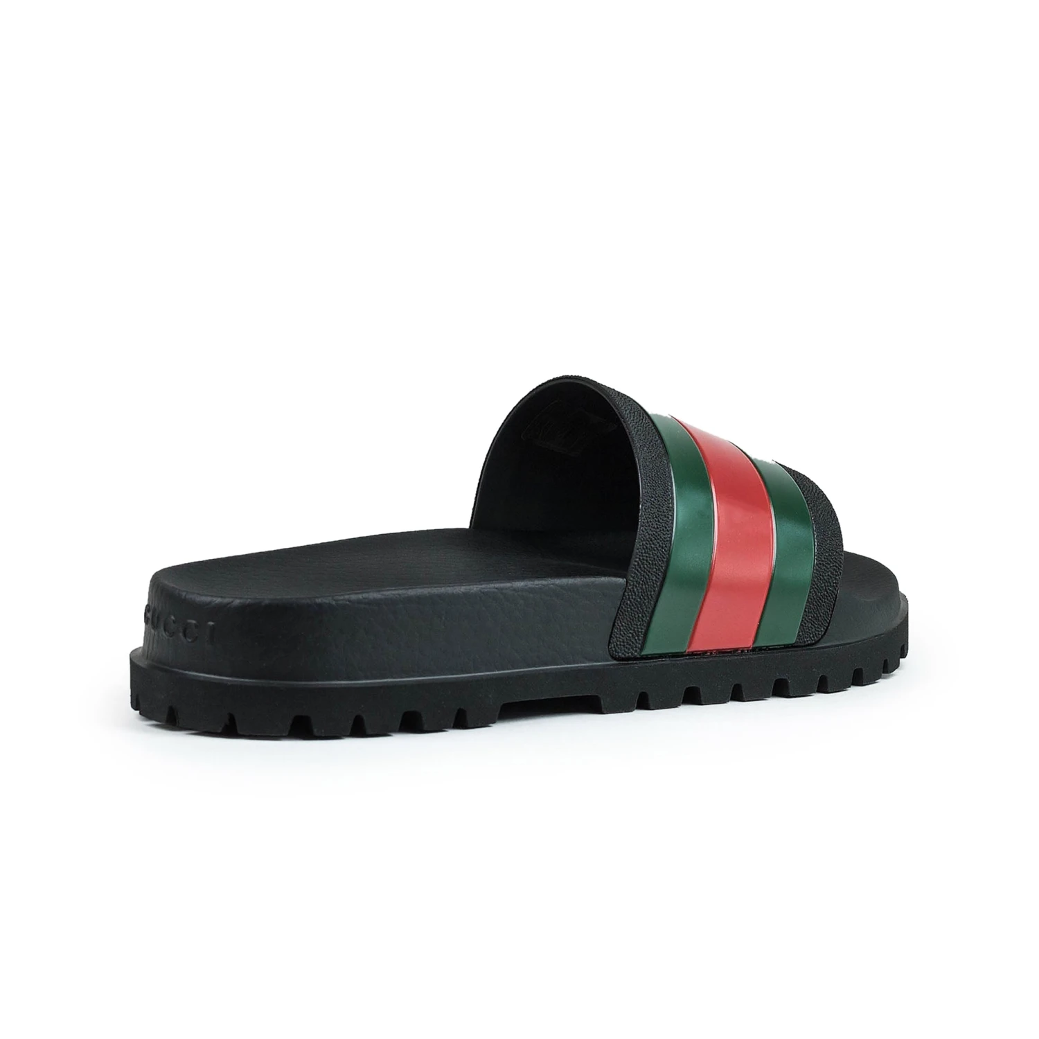Gucci Web Chunky Pool Slides Black/Red/Green 3 Gucci Web Chunky Pool Slides Black/Red/Green - Image 3