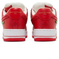 Louis Vuitton X Nike Air Force 1 Low White Red 9 Louis Vuitton X Nike Air Force 1 Low White Red -Creps Lockers Louis vuitton x nike air force 1 low white red 1a9va8 crepslocker back