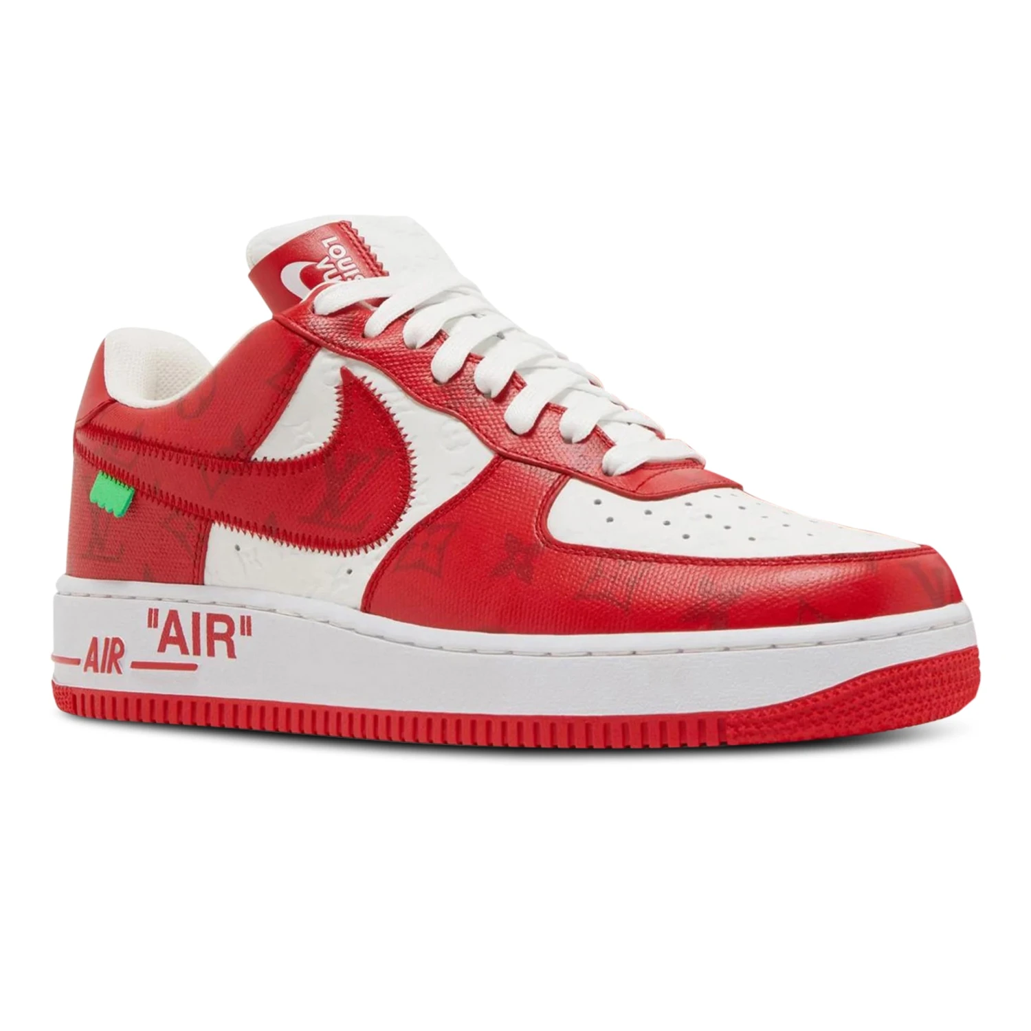 Louis Vuitton X Nike Air Force 1 Low White Red 2 Louis Vuitton X Nike Air Force 1 Low White Red - Image 2