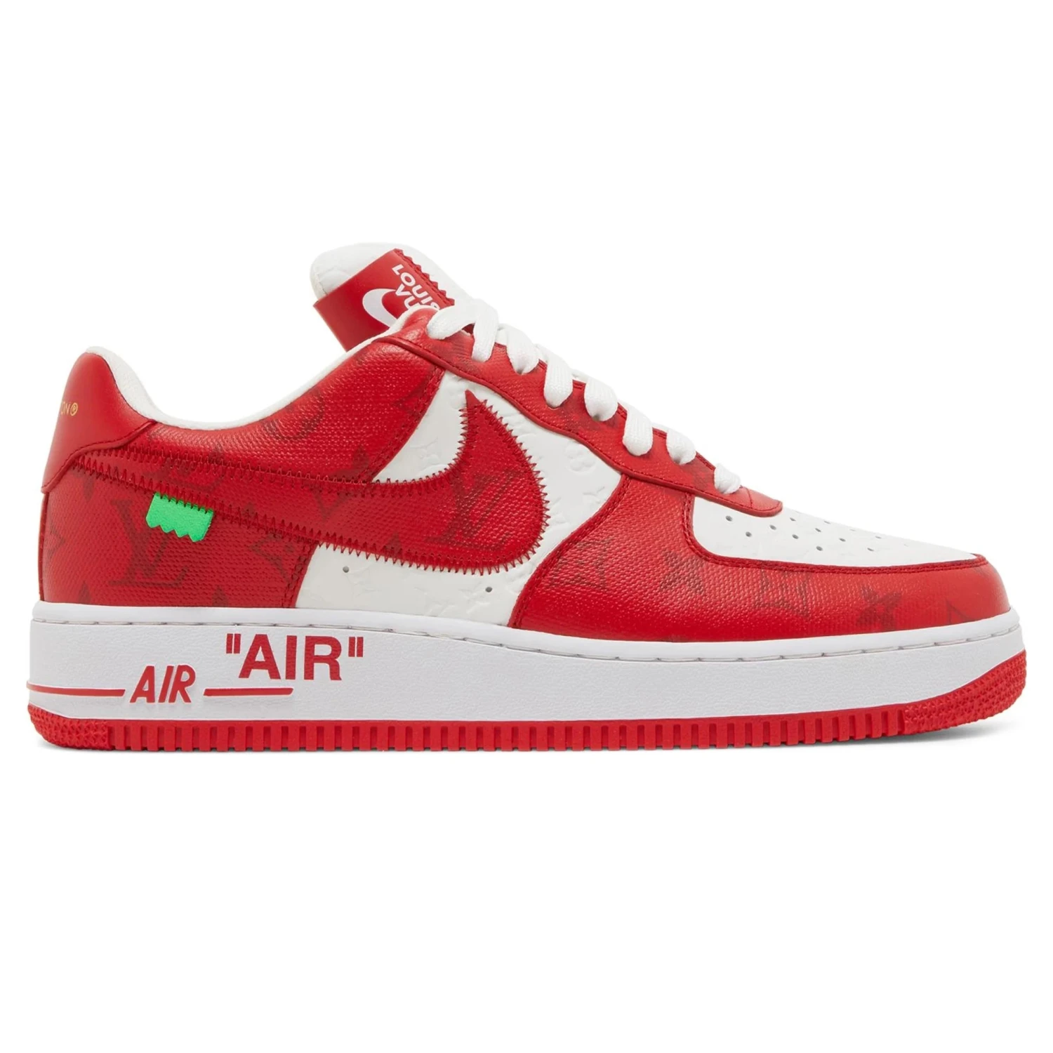 Louis Vuitton X Nike Air Force 1 Low White Red 1 Louis Vuitton X Nike Air Force 1 Low White Red