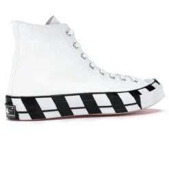 Off-White X Converse Chuck Taylor All Star 70 Stripe White -Creps Lockers Off White x Converse Chuck Taylor All Star 70 Stripe White Crepslocker Back Side