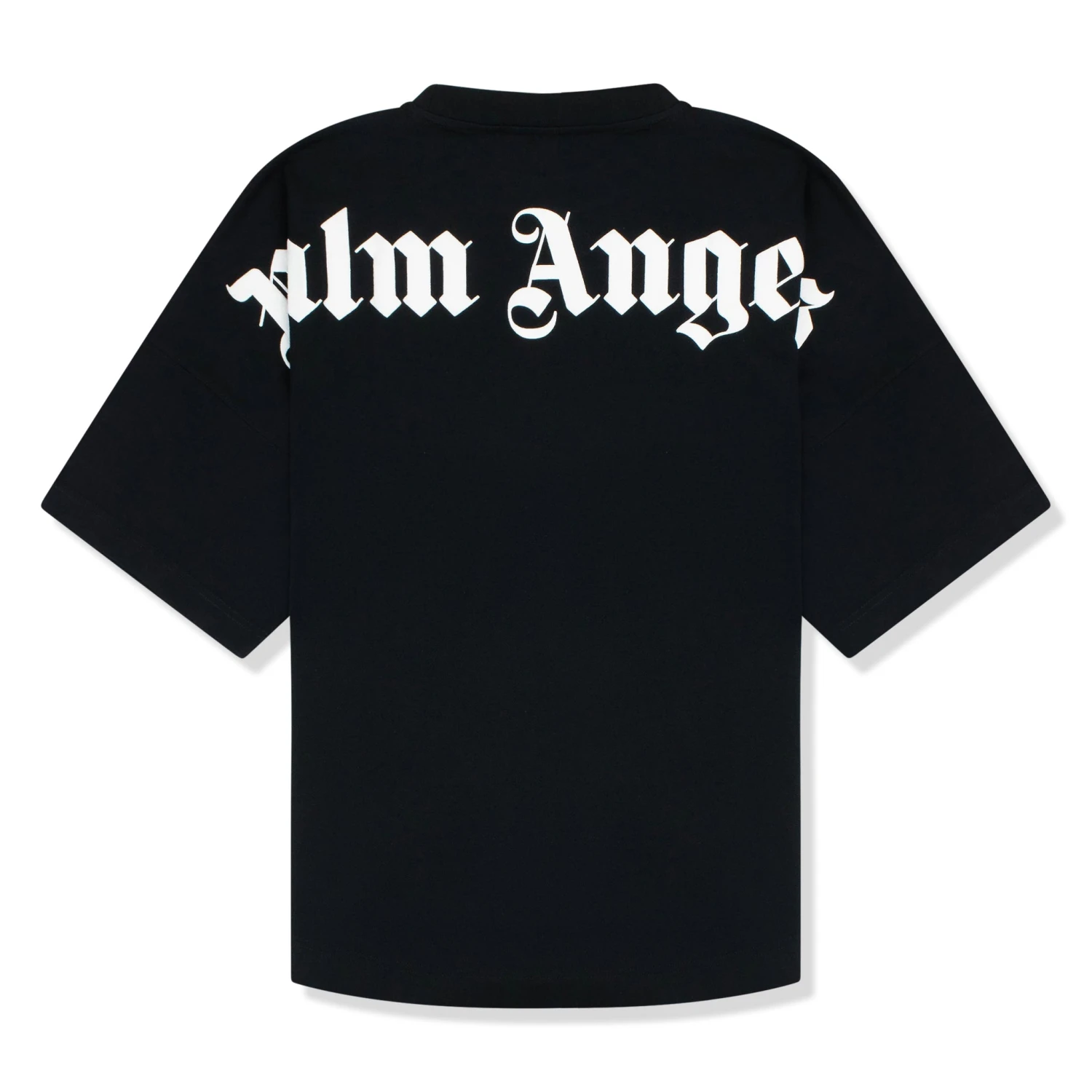 Palm Angels Logo Collar Back Black Oversized T Shirt 1 Palm Angels Logo Collar Back Black Oversized T Shirt
