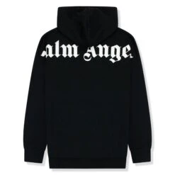 Palm Angels Over The Head Logo Black Hoodie