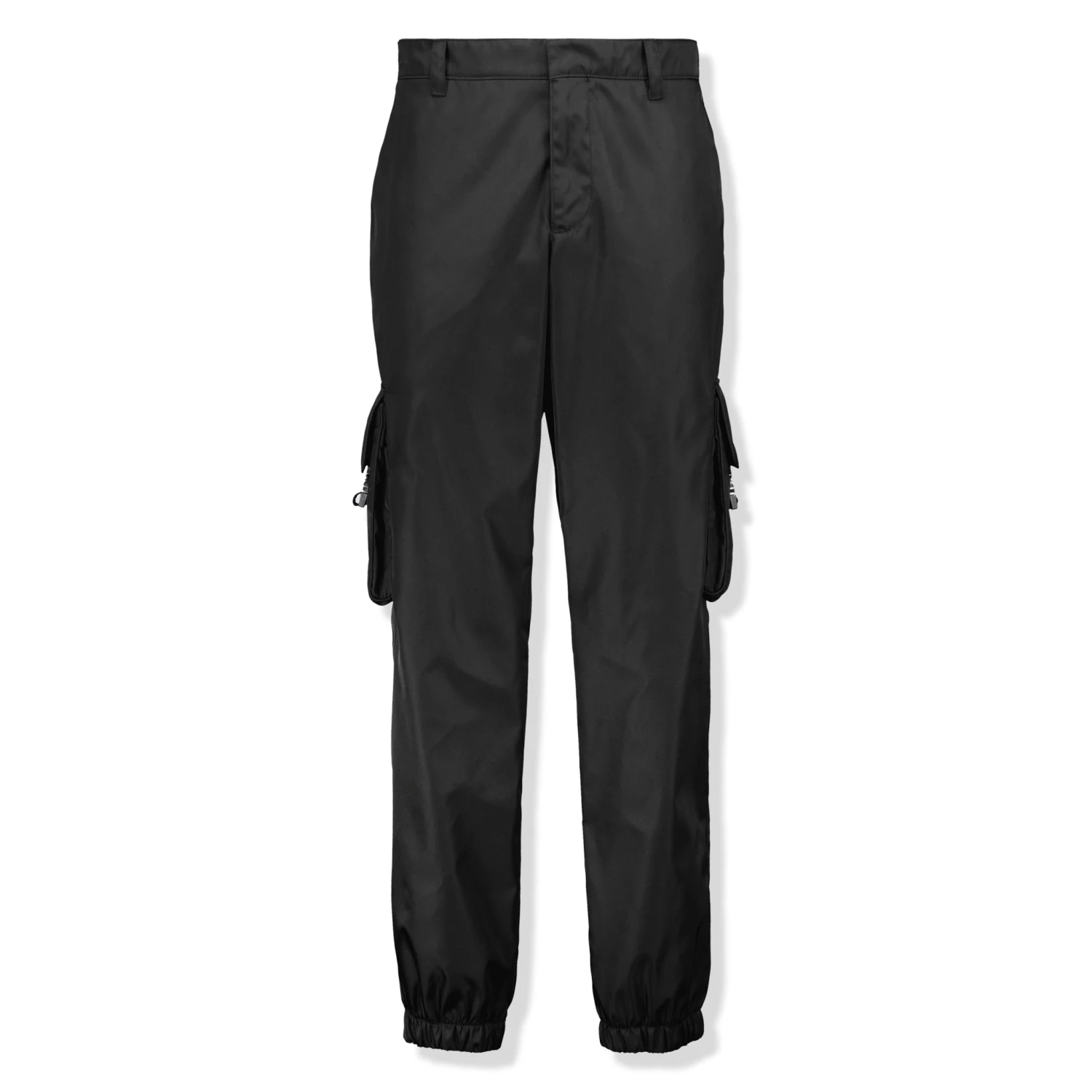 Prada Re Nylon Cuffed Black Cargo Pants 1 Prada Re Nylon Cuffed Black Cargo Pants