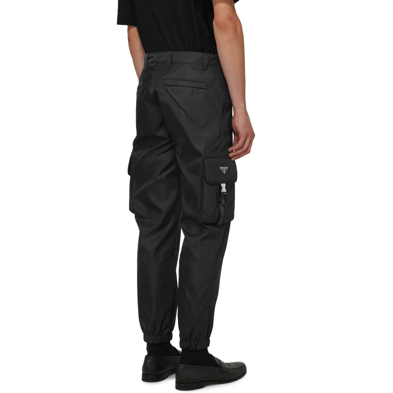 Prada Re Nylon Cuffed Black Cargo Pants 3 Prada Re Nylon Cuffed Black Cargo Pants - Image 3
