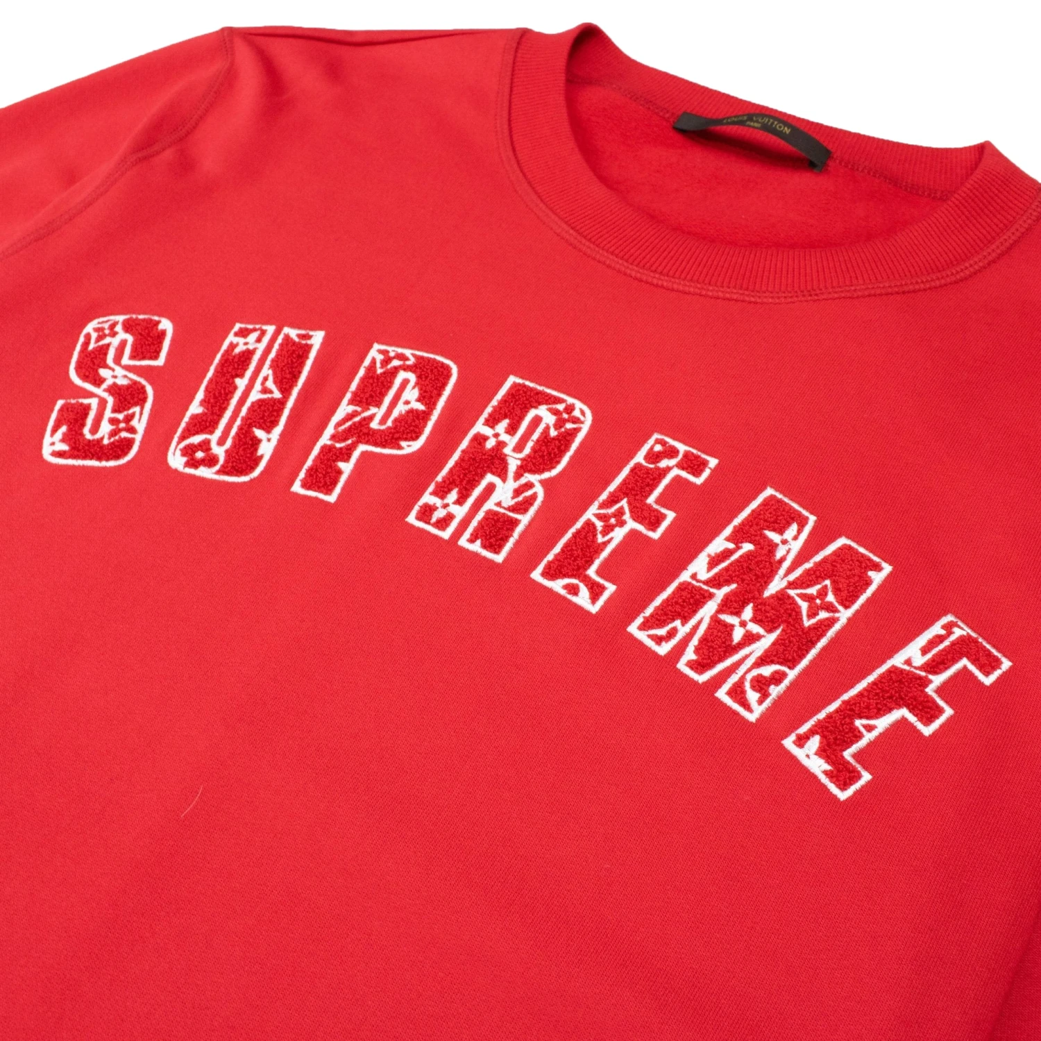 Supreme X Louis Vuitton Arc Logo Red Sweatshirt 2 Supreme X Louis Vuitton Arc Logo Red Sweatshirt - Image 2