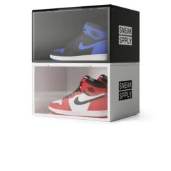 Sneak Spply Stack V1 Storage Crate Black (2 Pack) -Creps Lockers Sneak Spply Stack V1 Storage Crate