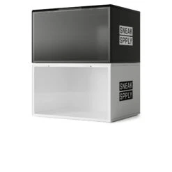 Sneak Spply Stack V1 Storage Crate Black (2 Pack) -Creps Lockers Sneak Spply Stack V1 Storage Crate Black2