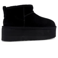UGG Classic Ultra Mini Platform Black (W) 7 UGG Classic Ultra Mini Platform Black (W) -Creps Lockers UGG Classic Ultra Mini Platform Black W Crepslocker Back Side