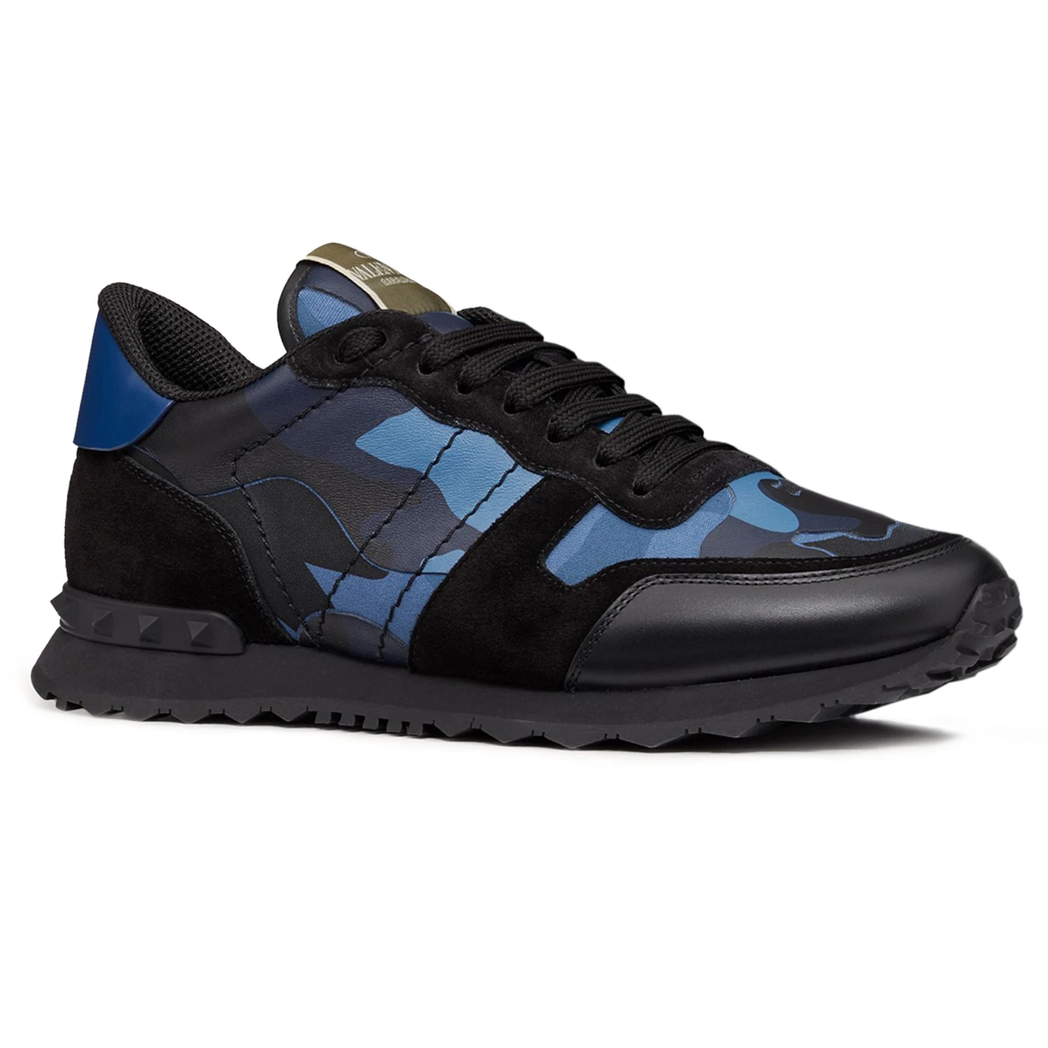 Valentino Bluette Black Camouflage Rockrunner Sneaker 2 Valentino Bluette Black Camouflage Rockrunner Sneaker - Image 2