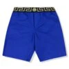 Versace Greca Border Swim Shorts Blue