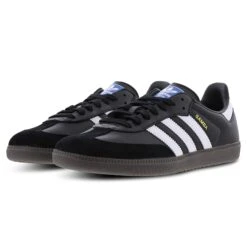 Adidas Samba OG Black White Gum -Creps Lockers adidas samba og black white gum b75807 crepslocker front side