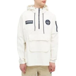 Adidas Spezial Todmorden Smock Chalk White Jacket -Creps Lockers adidas spezial todmorden smock chalk white im8929 model front