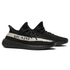 Adidas Yeezy Boost 350 V2 Core Black White (Oreo) -Creps Lockers adidas yeezy boost 350 v2 core black white oreo by1604 front side