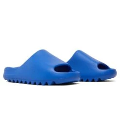 Adidas Yeezy Slide Azure -Creps Lockers adidas yeezy slide azure id4133 crepslocker ront side