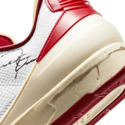 Air Jordan 2 X Off-White Retro Low White Varsity Red 16 Air Jordan 2 X Off-White Retro Low White Varsity Red -Creps Lockers air jordan 2 x off white retro low white varsity red dj4375 106 heel detail