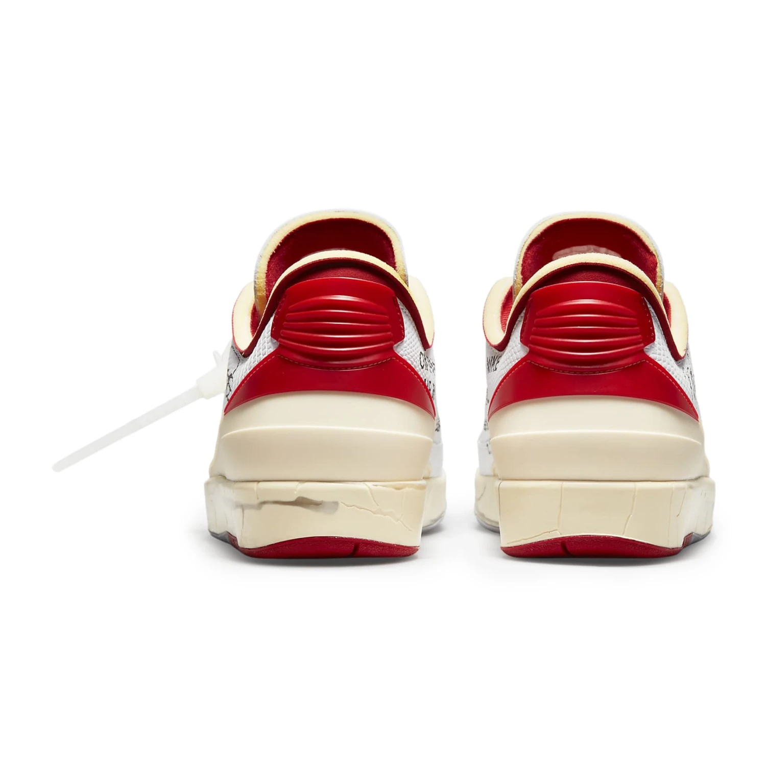 Air Jordan 2 X Off-White Retro Low White Varsity Red 3 Air Jordan 2 X Off-White Retro Low White Varsity Red - Image 3