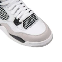 Air Jordan 4 Retro Military Black (GS) (Damaged) (UK 6 | EU 40) -Creps Lockers air jordan 4 retro military black gs damaged toe box damaged mesh cage pair 5 toe