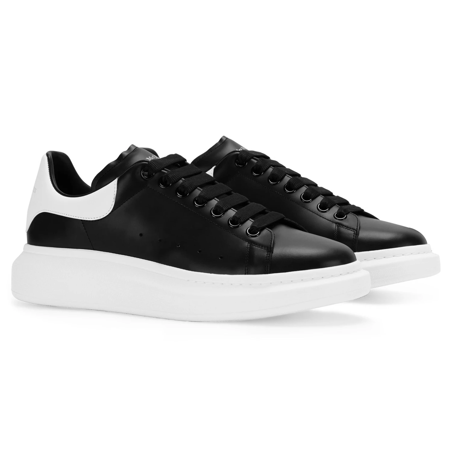 Alexander Mcqueen Raised Sole Black White Sneaker 2 Alexander Mcqueen Raised Sole Black White Sneaker - Image 2
