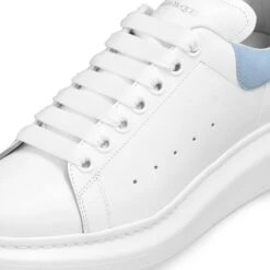 Alexander Mcqueen Raised Sole White Blue Sneaker 10 Alexander Mcqueen Raised Sole White Blue Sneaker -Creps Lockers alexander mcqueen raised sole white blue sneaker detail
