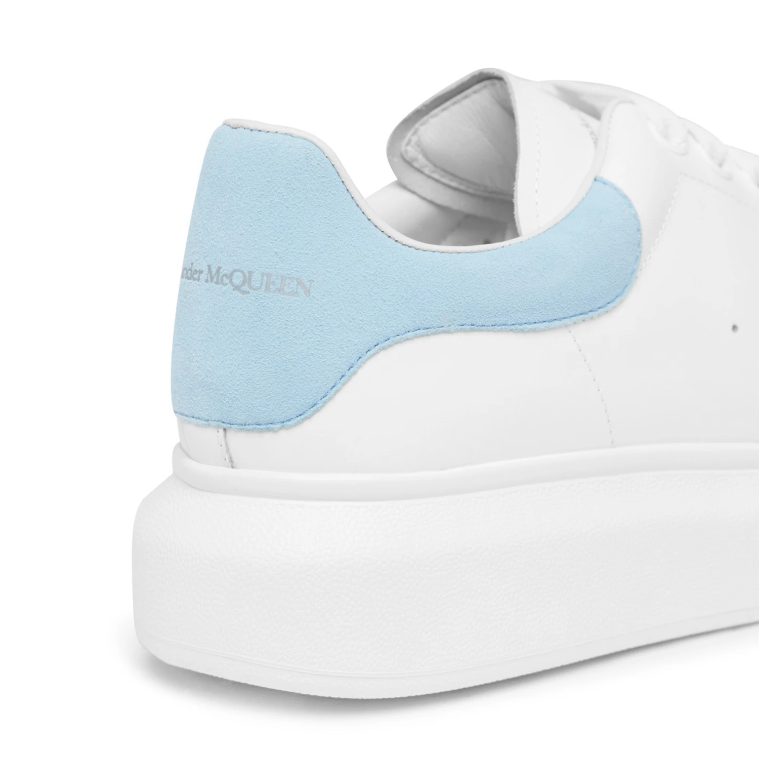 Alexander Mcqueen Raised Sole White Blue Sneaker 6 Alexander Mcqueen Raised Sole White Blue Sneaker - Image 6