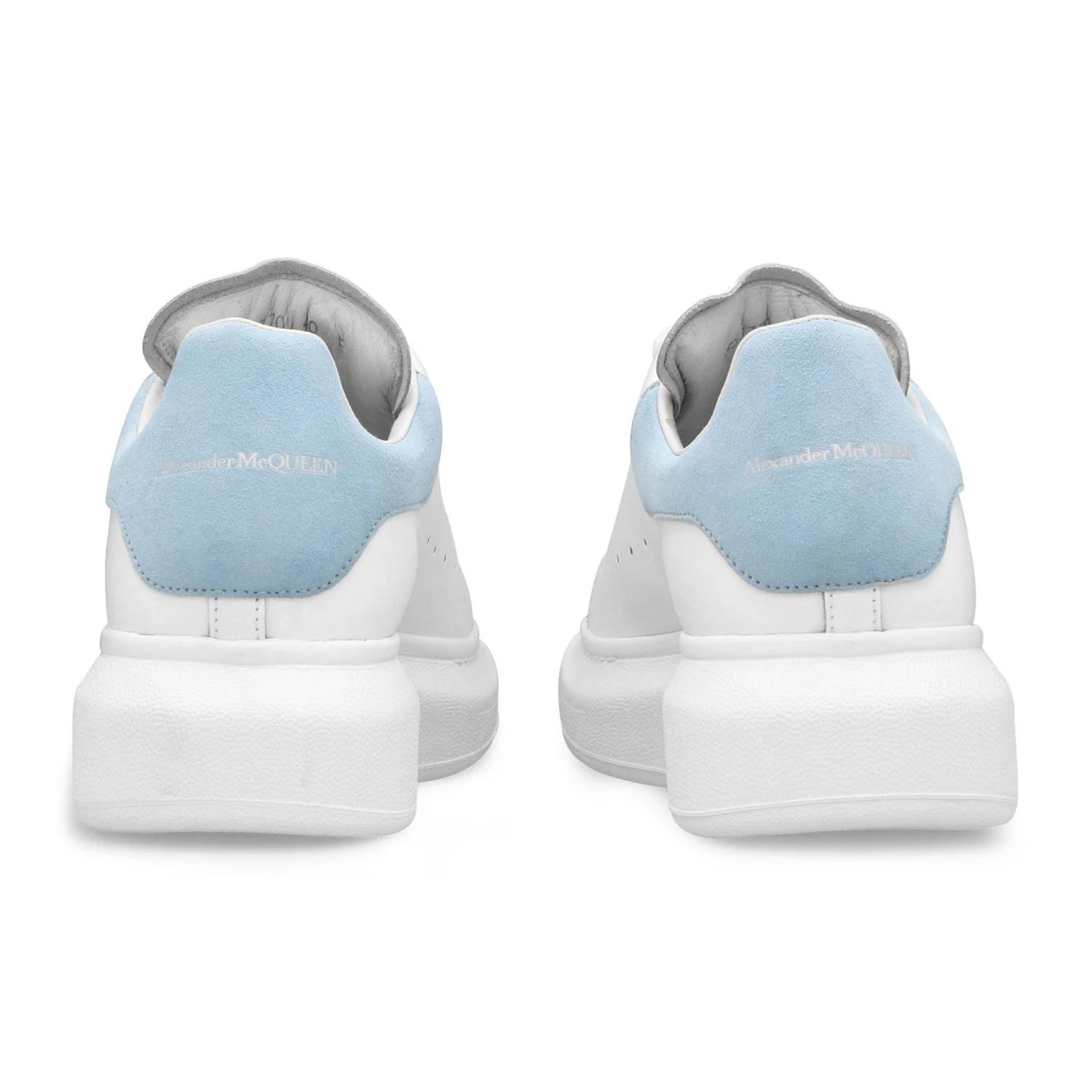Alexander Mcqueen Raised Sole White Blue Sneaker 4 Alexander Mcqueen Raised Sole White Blue Sneaker - Image 4