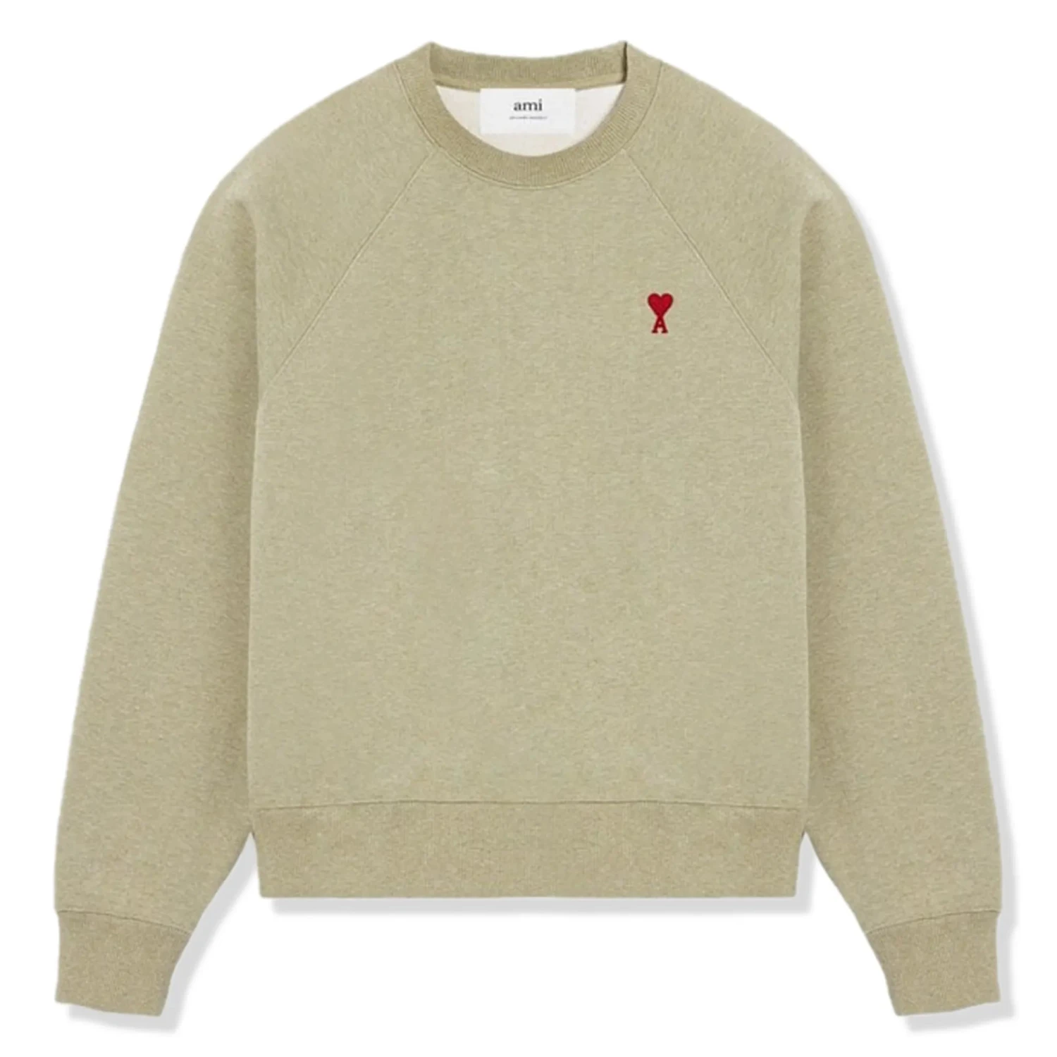 Ami Paris Ami De Coeur Green Sweatshirt 1 Ami Paris Ami De Coeur Green Sweatshirt