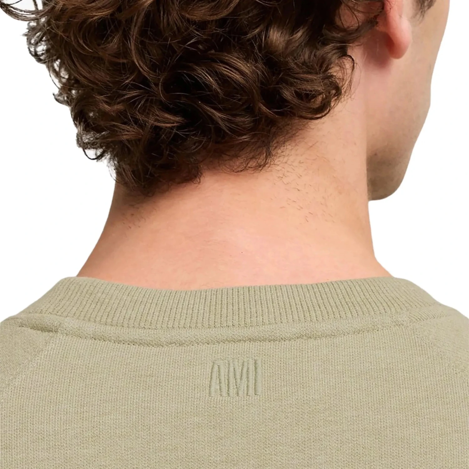 Ami Paris Ami De Coeur Green Sweatshirt 5 Ami Paris Ami De Coeur Green Sweatshirt - Image 5