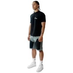 Amicci Adrano Grey Carpenter Shorts -Creps Lockers amicci adrano grey carpenter shorts model front side detail