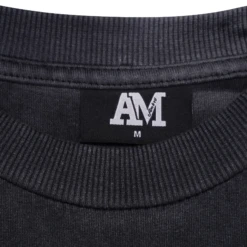 Amicci Levanto Washed Black T Shirt -Creps Lockers amicci levanto washed black t shirt detail 2