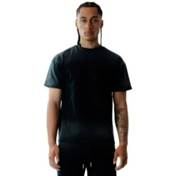 Amicci Levanto Washed Black T Shirt -Creps Lockers amicci levanto washed black t shirt front detail