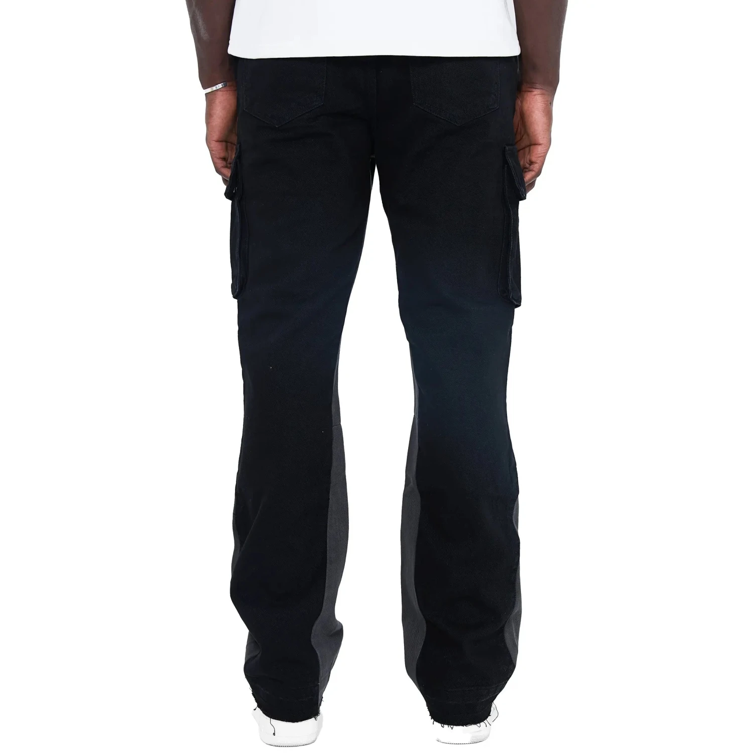 Amicci Renzo Flare Cargo Pants Black 2 Amicci Renzo Flare Cargo Pants Black - Image 2