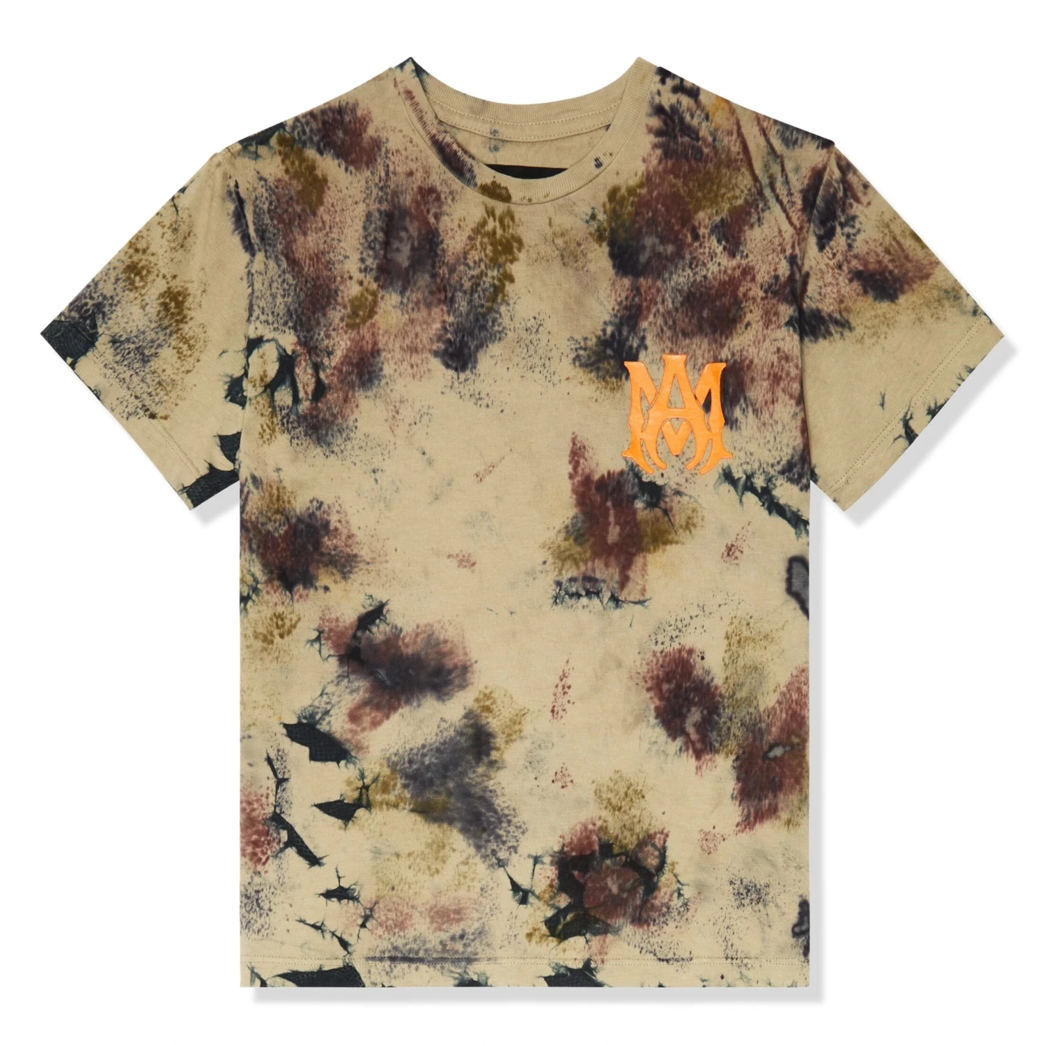 Amiri Kids Bones Tie Dye Green T Shirt 1 Amiri Kids Bones Tie Dye Green T Shirt