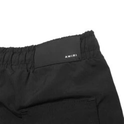 Amiri Kids MA Bar Black Swim Trunks -Creps Lockers amiri kids ma bar black swim trunks pf22kjb002 001 back detail