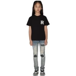 Amiri Kids MA Black T Shirt 6 Amiri Kids MA Black T Shirt -Creps Lockers amiri kids ma black t shirt ps22kjl021 001 front db3cbf6a b507 4adf 9f92 f0d2184ca5c2