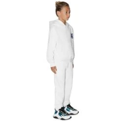 Amiri Kids MA Core Logo White Hoodie 7 Amiri Kids MA Core Logo White Hoodie -Creps Lockers amiri kids ma core logo white hoodie ps23kjh002 100 model side